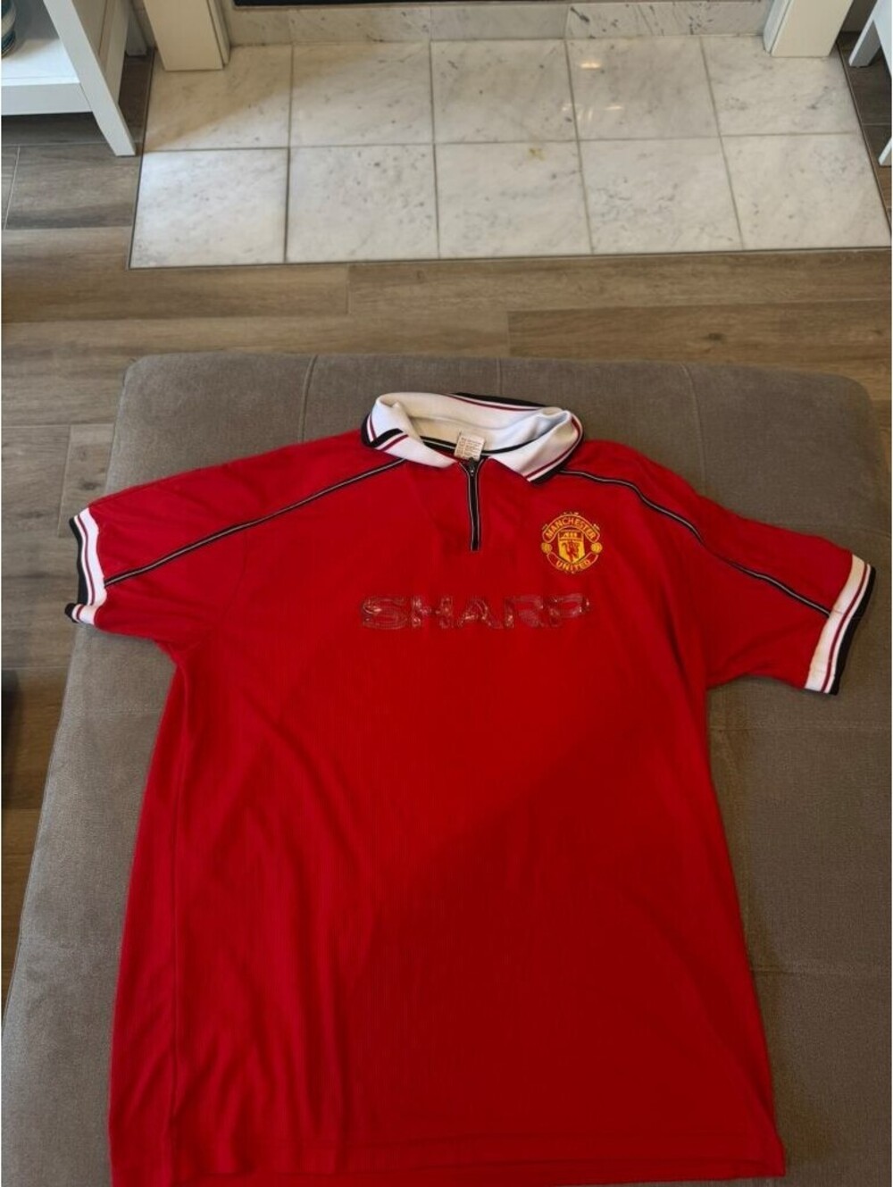 Manchester United 1998 Home Sharp Retro Jersey Shirt XXL Red